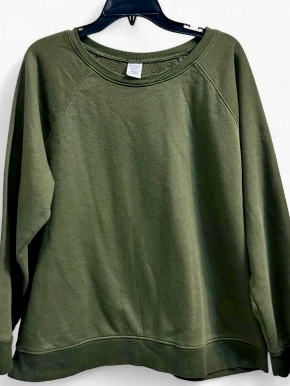 Olive green crewneck sweatshirt